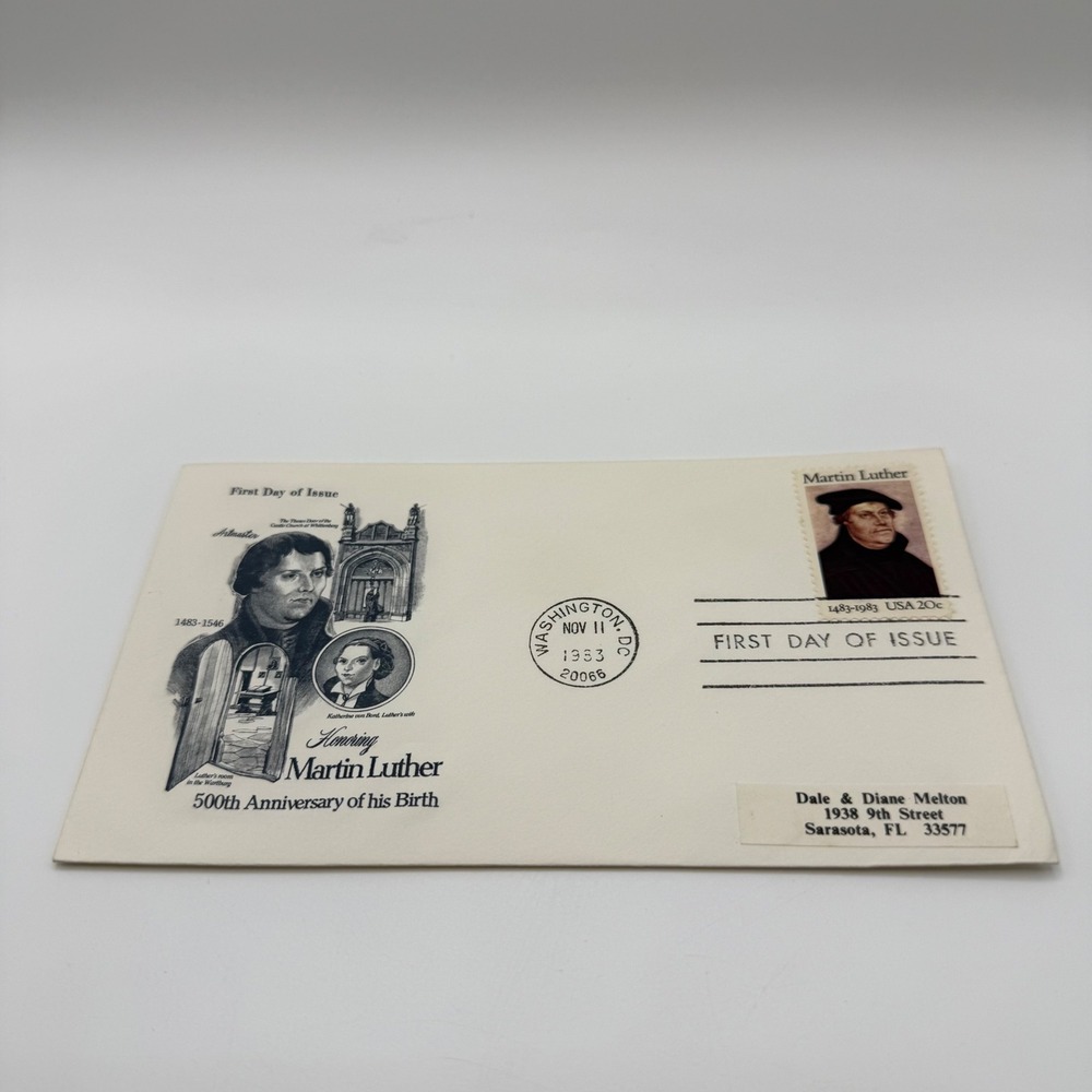 1983 Martin Luther 500th Anniversary First Day of Issue FDC Artmaster Cachet